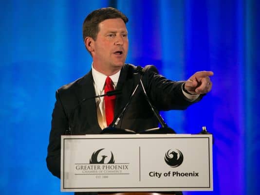 Phoenix Mayor Greg Stanton praises CO+HOOTS in address