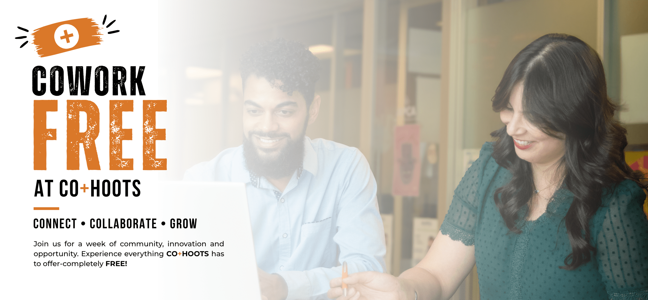 Free coworking Phoenix and Mesa at CO+HOOTS