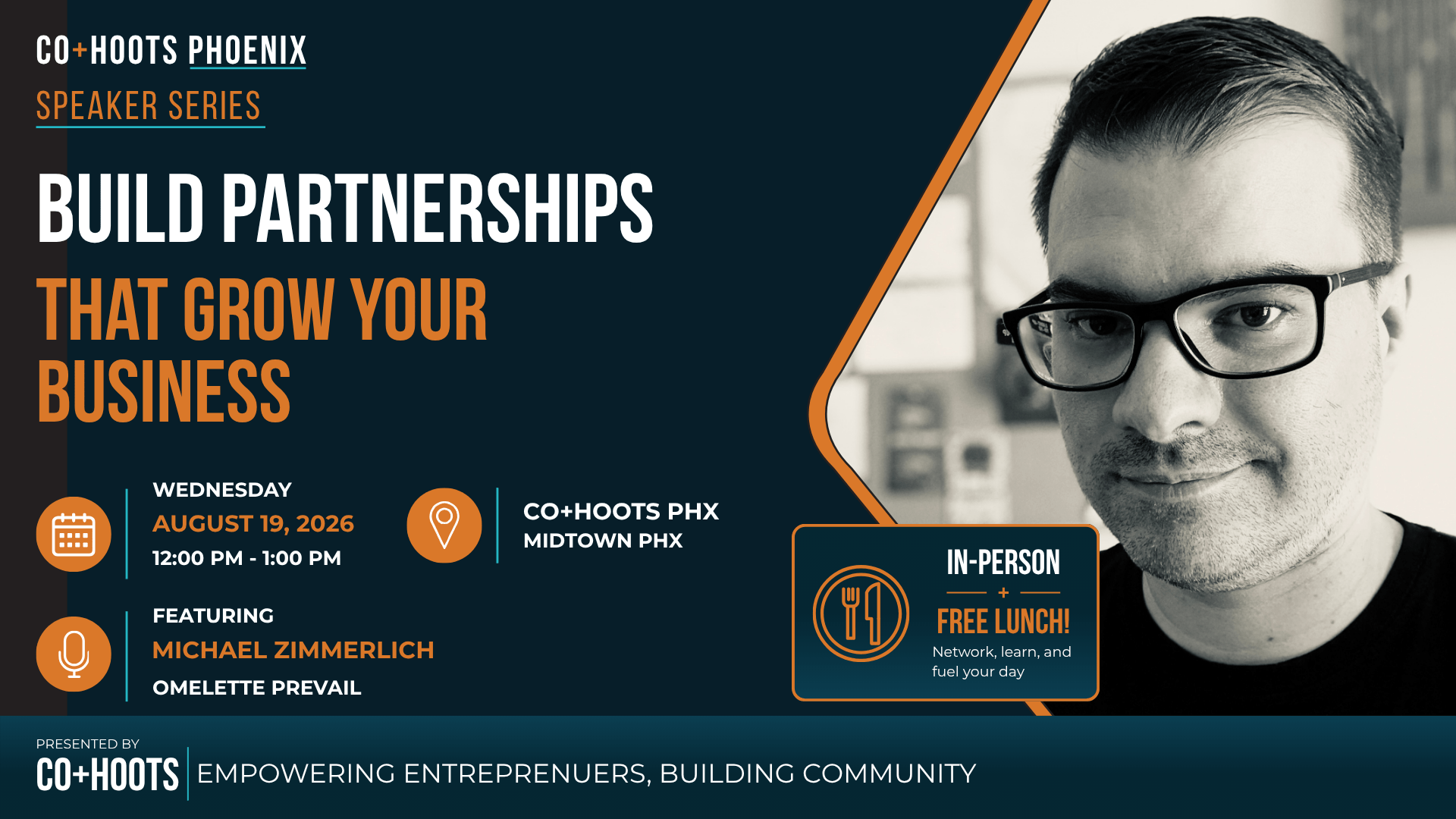 partnership building workshop attendees at CO+HOOTS Phoenix.